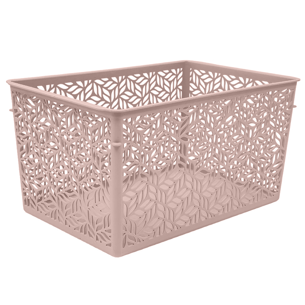 Корзина пластмассовая для хранения "Linden" 6,7л, 29х19х15см, универсальная, полипропилен, бежевый (Россия)