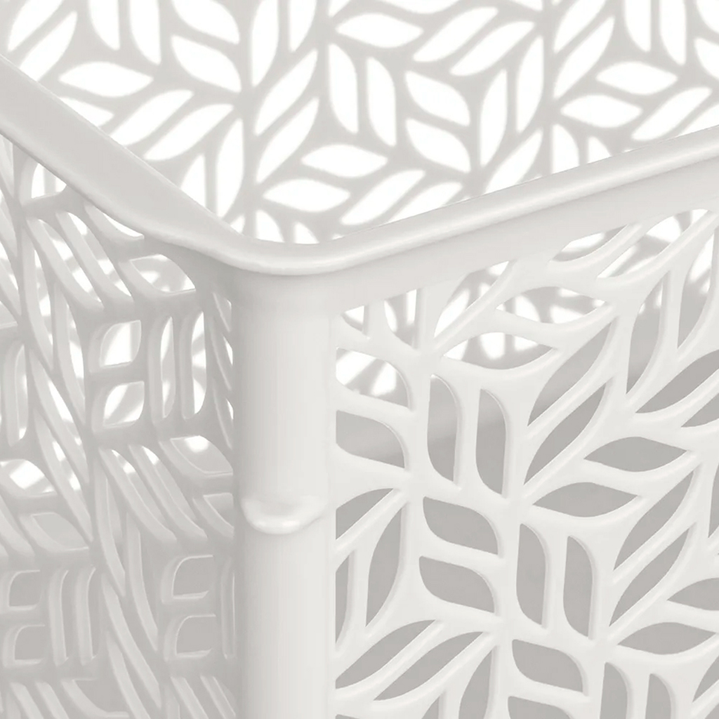 Корзина пластмассовая для хранения "Linden" 3,2л, 23х16х11см, универсальная, полипропилен, светло-серый (Россия)
