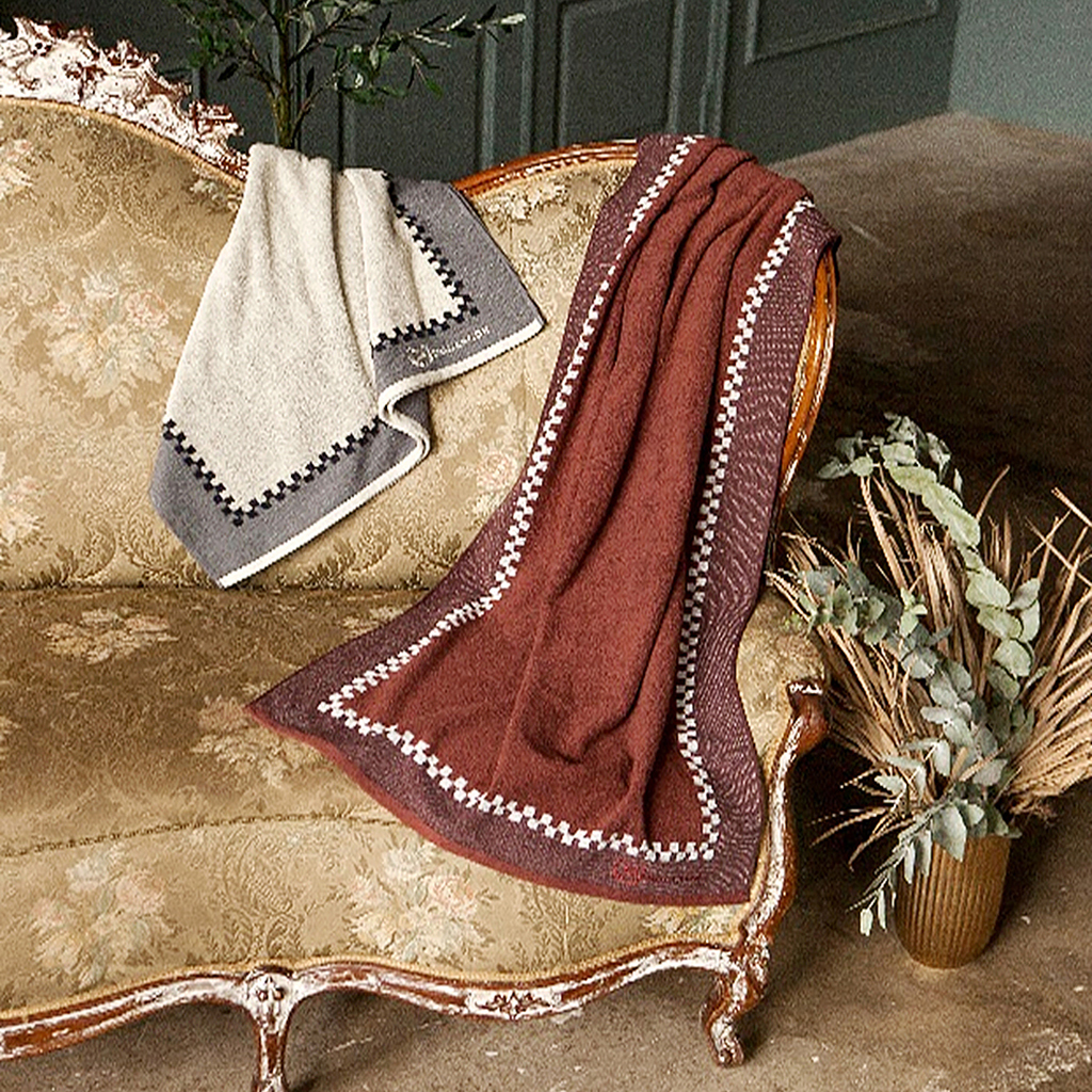 "Missoni-3028" Полотенце махровое 70х140см, плотность 375гр/м2, 100% хлопок, серый (зеленый), Bolangde (Китай)