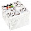 57373 - Салфетки бумажные "Bouquet Elegant" 24х24см, 1 слойные, 100 штук в упаковке, 100% целлюлоза, "Кофе" (Россия)