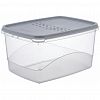 PT113311024 - "PATTERN FLEX" Контейнер для продуктов пластмассовый 2,3л, 20,2х15х11см, прямоугольный, с гибкой крышкой, пепельный жемчуг, подходит для СВЧ (Россия)