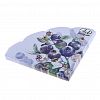 25393 - Салфетки бумажные "Art Bouquet Rondo" д32см, 3-х слойные, 12 штук в упаковке, 100% целлюлоза, "Черника. Голубой фон" (Россия)
