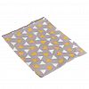  - Сумка хозяйственная для переноски и хранения "Баул" 72х25х47см, ткань "Оксфорд", водонепроницаемая, на молнии, "Треугольники", серый/оранжевый (Китай)