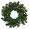 173.104 - Декоративный венок "Елка с ягодой" д29см, малый, пластик, зеленый патина (Россия)