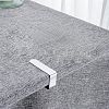 ADU100034 - Зажим для скатерти из нержавеющей стали, 4,8х4х0,7см, 4 штуки, в блистере (Китай)