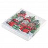25649 - Салфетки бумажные "Bouquet Home Collection Classic" 33х33см, 3-х слойные, 20 штук в упаковке, 100% целлюлоза, "Котята с подарками" (Россия)