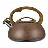 86-103 - Чайник из нержавеющей стали "Linea Tea" 3л, д22см, h20,5см, со свистком, многослойное капсульное дно, нескользящая ручка, цветная коробка, "Regent" (Китай) Подходит для всех видов плит, включая индукционную