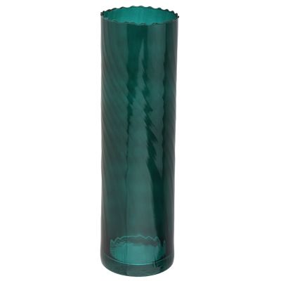 Ваза для цветов стеклянная "Иберетта" 3,81л, д12см, h40см, средняя, форма "цилиндр", "Изумрудный" (Россия)