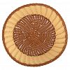  - Корзина-сухарница плетеная "Кофе с молоком" д27см h8,5см, полипропилен, форма "круглая" (Китай)
