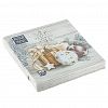 25119 - Салфетки бумажные "Bouquet Home Collection Classic" 33х33см, 3-х слойные, 20 штук в упаковке, 100% целлюлоза, "Праздничный натюрморт. Золото" (Россия)