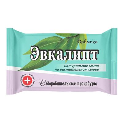 Мыло туалетное твердое "Аромика" 200г, 6х7х10см, эвкалипт (Казахстан)