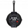 MCL2164 - Сковорода чугунная д16см, h3,5см, длина 31,5см, литая ручка, "My Real Iron Cook" (Китай)