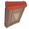 5920-00 - Ящик почтовый пластмассовый "Премиум с орлом" 28х7,5х39см, коричневый (Россия)