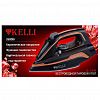 KL-1645 - Утюг электрический "Kelli", подошва с керамическим покрытием, беспроводная работа, функция "Паровой удар", функция самоочистки, вертикальная глажка, встроенный пульверизатор, защита от перегрева, термо и паро регулятор, защита шнура от перекручивания