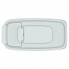 АП 1132 - Контейнер для сыпучих продуктов пластмассовый 1,8л, 17х8,5х20,5см, полипропилен, серый (Россия)