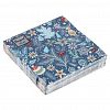 25615 - Салфетки бумажные "Bouquet de Luxe" 24х24см, 3-х слойные, 25 штук в упаковке, 100% целлюлоза, "Зимний орнамент" (Россия)
