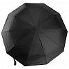 RSTS3014 - Зонт автомат "Меломан UPF50+" ткань эпонж (полиэстер) + черное УФ-покрытие, 10 лучей, д/купола 115см h66см, 3 сложения, 38см в сложенном виде, усиленный механизм против ветра, ручка карабин с покрытием "soft-touch", цвет черный, 459гр (Китай)