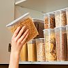 АП 1139 - Контейнеров для сыпучих продуктов пластмассовый, набор 5 штук: 1л 2шт, 1,4л 2шт, 1,8л, полипропилен, серый (Россия)