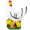  - Скульптура-фигура для сада гипсовая "Курица" 30х15х41см, белый (Россия)
