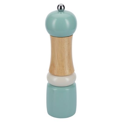 Измельчитель (мельница) для соли и перца "Linea AROMA" д6см, h21,3см, гевея, серо-голубой, "Regent" (Китай)