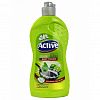 511301202 - Гель для мытья посуды "Active" 500мл, 10х5,5х21см, концентрат, "Лайм и цветы", Green (Иран)