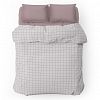 ПО-ЕМк - Пододеяльник на кнопках Евро Макси "Таттерсол, серый" 240х215см, поплин "Комфорт" 115г/м2, хлопок 100%, упаковка "классическая" ПВХ 28х41см, "Домашняя мода" (Россия)