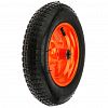 PR2420 (13"х3,25х8/20мм) - Колесо для тачки садовой 13''х3,25х8/20мм, пневмо, д35см, ширина протектора 8,2см, диск д20,3см, втулка д2см, ступица 9см, цвета микс (Россия)