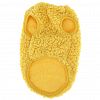 6035 - "Пэт тойс (Pet toys)" Одежда для собаки "Жилетка" с декором - тигр, р-р  XL, длина спинки 32см/обхват груди 40см/обхват шеи 22см, цвет-желтый, искусственный мех (100% полиэстер) (Китай)