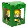 С2102/С2128 - Елочная игрушка шар стеклянная "Эхо" д7,5см, юбка-колокольчик, ручная художественная роспись, подарочная упаковка (Россия)