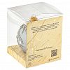 КУ-100-231066 - Елочная игрушка шар стеклянная "Графика 2366" д10см, ручная художественная роспись, подарочная упаковка (Россия)