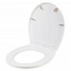 KL260012048 - "Keeplex" Сиденье для унитаза пластмассовое "Regular" 41,9х36,3х4,5см, белое облако (Россия)
