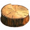 ФП519 - Скульптура-фигура для сада из полистоуна "Большой пенек с кривым срезом" 83х84х27см (Россия)