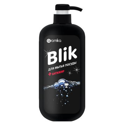 Средство для мытья посуды "Blik" 1,1л, 10х7х24см, антижир (Казахстан)