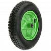 PR2416 (13''х3,25х8/16мм) - Колесо для тачки садовой 13''х3,25х8/16мм, пневмо, д33см, ширина протектора 8,2см, диск д20,3см, втулка д1,6см, ступица 9см, цвета микс (Россия)