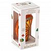 ФУ4-421 - Елочная игрушка фигурка стеклянная "Долька апельсина" h7см, ручная художественная роспись, подарочная упаковка (Россия)