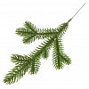 152.223 - Декоративная ветка "Елка" 25см, 9-я, пластик, зеленый (Россия)