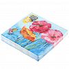57048 - Салфетки бумажные "Bouquet Home Collection Classic" 33х33см, 3-х слойные, 20 штук в упаковке, 100% целлюлоза, "Акварельные маки" (Россия)