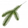 152.221 - Декоративная ветка "Елка" 25см, тройная, пластик, зеленый (Россия)