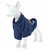 6071 - "Пэт тойс (Pet toys)" Одежда для собаки "Толстовка" "Star" с принтом, на кнопках р-р 2XL, длина спинки 42см/обхват груди 48см/обхват шеи 34см, цвет-синий, полиэстер/флис (Китай)
