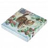 25610 - Салфетки бумажные "Bouquet Home Collection Classic" 33х33см, 3-х слойные, 20 штук в упаковке, 100% целлюлоза, "Любопытный котенок" (Россия)