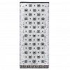 MA3027GR - "Missoni-3027" Полотенце махровое 34х78см, плотность 375гр/м2, 100% хлопок, серый, Bolangde (Китай)