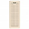 АП 374 - Корзина для белья пластмассовая "Лен" 100л, 43х32,1х80см, сборная, с крышкой, полипропилен, слоновая кость (Россия)