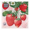 42313 - Салфетки бумажные "Bouquet Home Collection Classic" 33х33см, 3-х слойные, 20 штук в упаковке, 100% целлюлоза, "Клубника" (Россия)