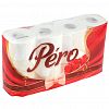 0575 - Туалетная бумага 3-х слойная "Pero Tulip", 8 рулона в упаковке, отрывной лист, белый (Россия)