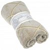 ПВ-240 - Плед/покрывало 240х200см "Ромбы, беж", велсофт "Bamboo" набивной, полиэстер 100%, плотность 260г/м2, упаковка: 20х33см пояс бумажный, "Домашняя мода" (Россия)