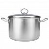 TR-17311 - Кастрюля из нержавеющей стали 8л, д26см, h16,5см, дно д24,3см, s4мм, металлическая крышка, пароотвод, капсулированное дно с алюминиевой вставкой, матовая полировка внутри и снаружи, зеркальная полировка у крышки, мерная шкала, пэт пакет, "TalleR" (Ки