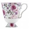 12456 - Кружка фарфоровая "Блики лета" 600мл, д11см, h13см, форма "Классическая бокал" (Россия)