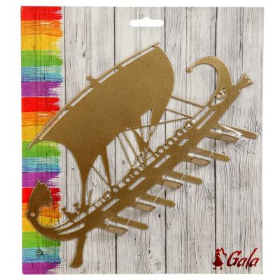 Ключница металлическая 25х14,9х1,7см, золотой (Беларусь)