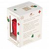 ФУ-607/1 - Елочная игрушка фигурка стеклянная "Паровоз" h6см, ручная художественная роспись, подарочная упаковка (Россия)