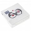 57619 - Салфетки бумажные "Art Bouquet" 20х20см, 2-х слойные, 30 штук в упаковке, 100% целлюлоза, "Ежики" (Россия)